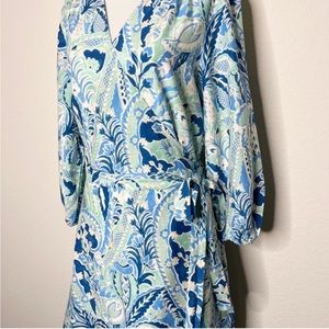 J. McLaughlin Simona Floral Dress 70%cotton, 30%silk!